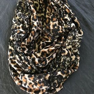 Express Leopard Print Scarf